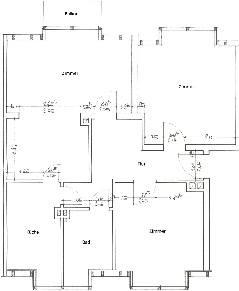 3 Zimmer Wohnung mit 70 m² in Hannover – Bild 1