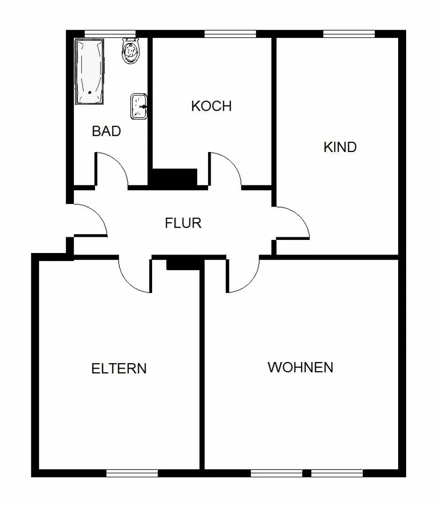 5 Zimmer Wohnung mit 55 m² in Passau – Bild 7