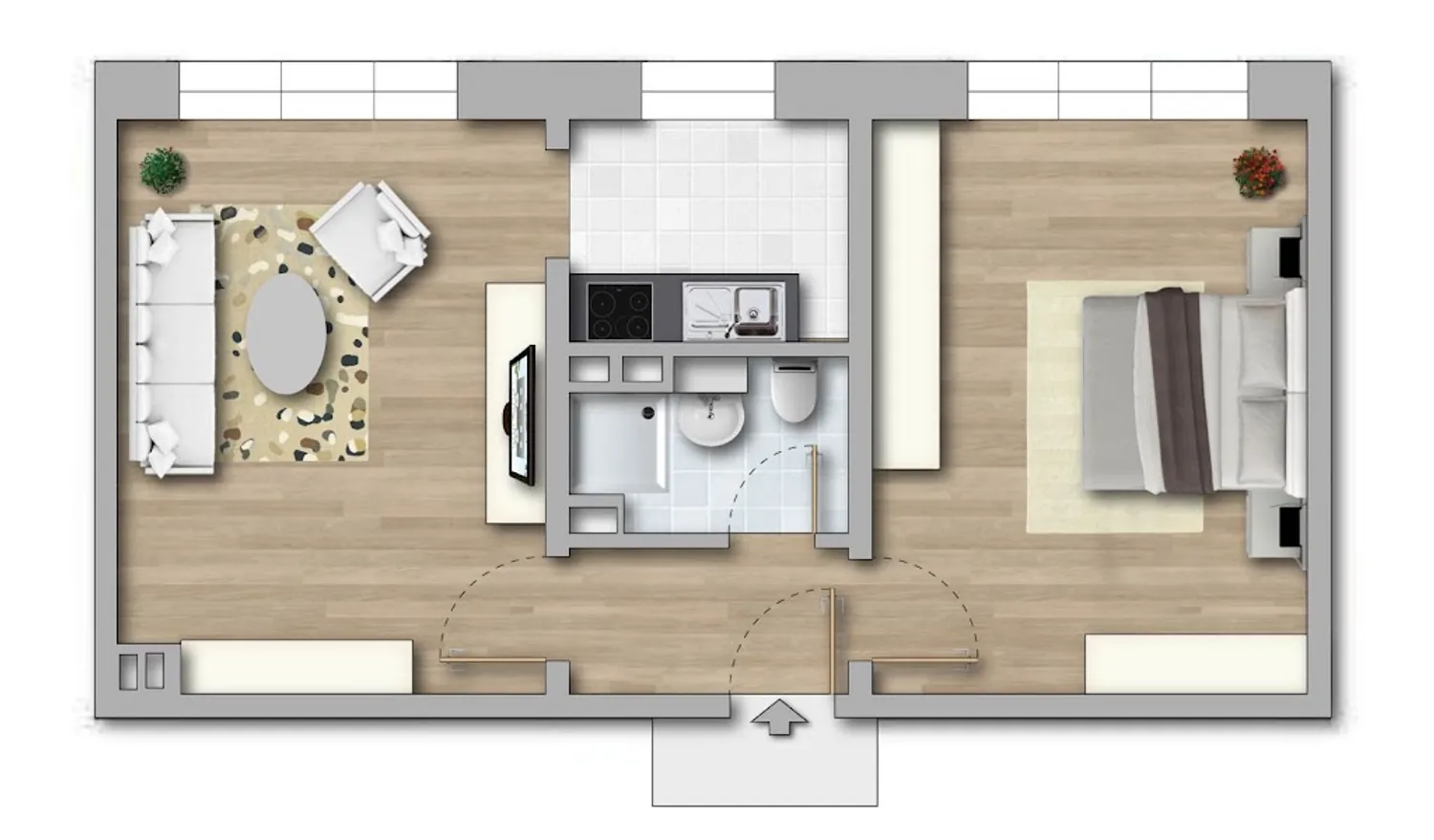 2 Zimmer Wohnung mit 42 m² in Halle (Saale) – Bild 4