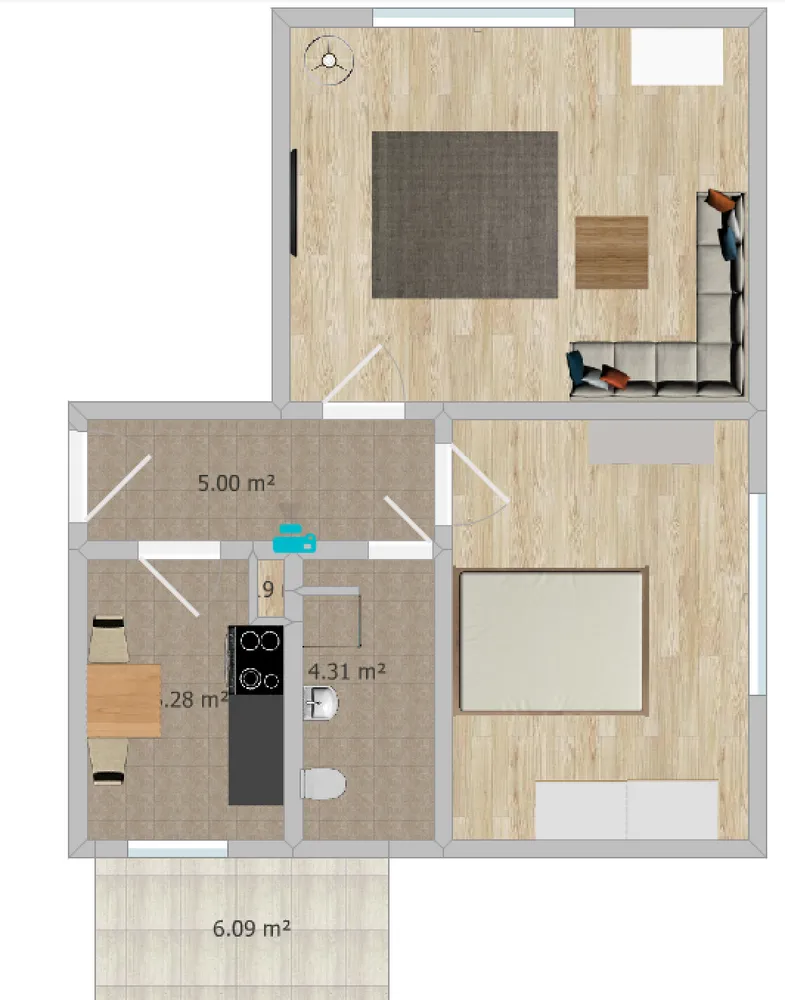2 Zimmer Wohnung mit 55 m² in Bielefeld – Bild 11