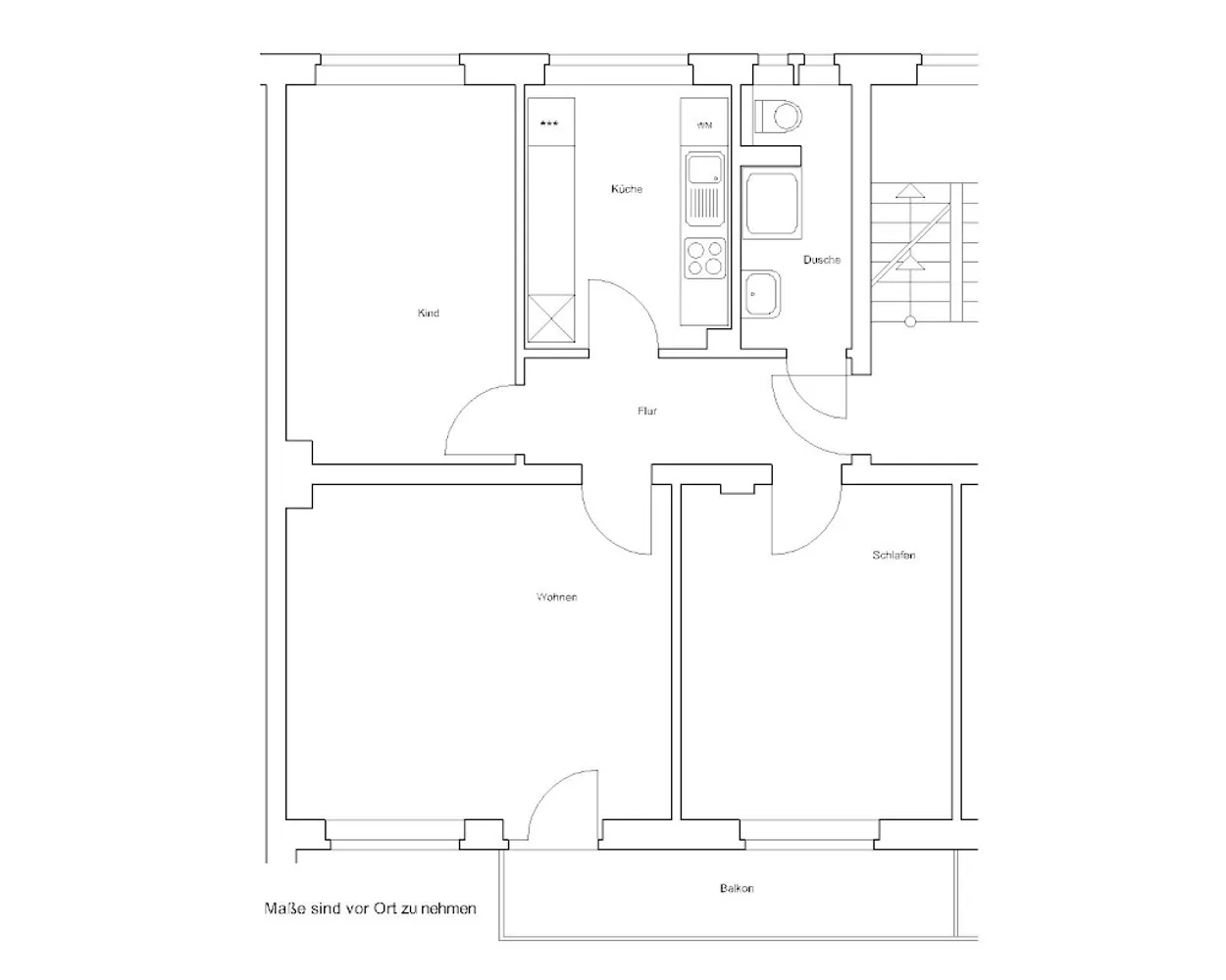 3 Zimmer Wohnung mit 70 m² in Braunschweig – Bild 3