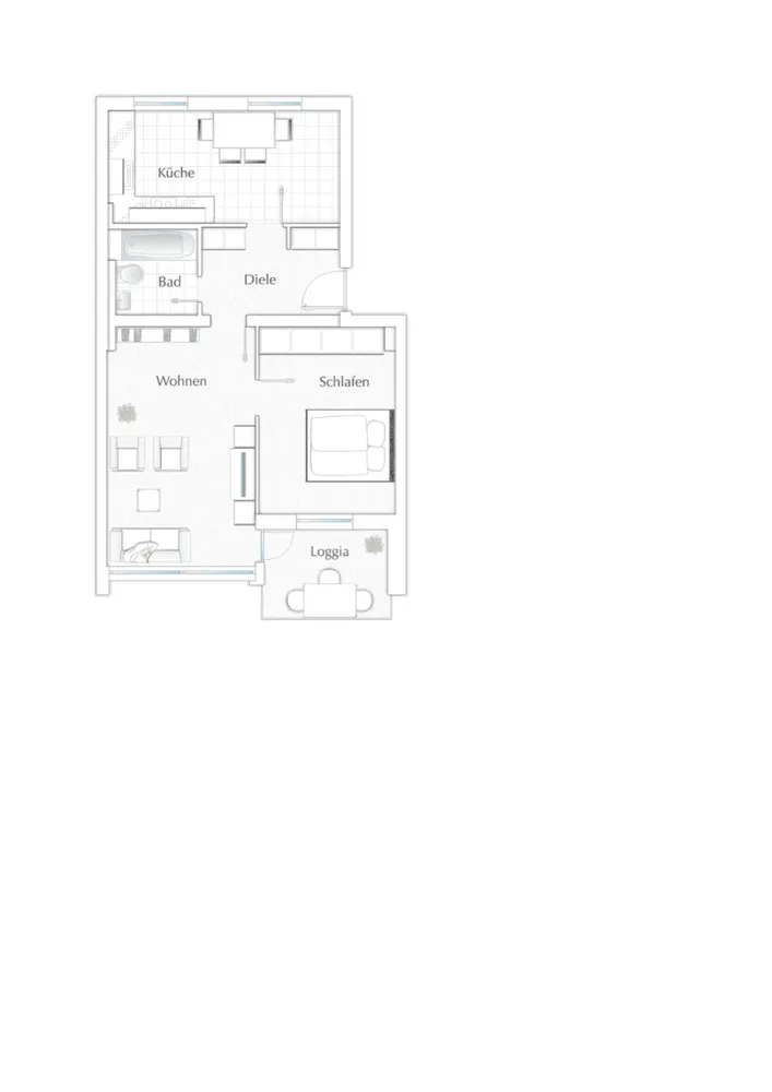 2 Zimmer Wohnung mit 55 m² in Hannover – Bild 8