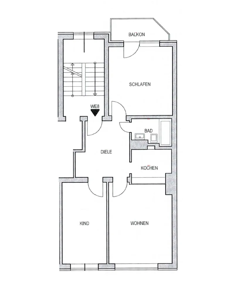 2 room apartment with 52 m² in Düsseldorf – Photo 10