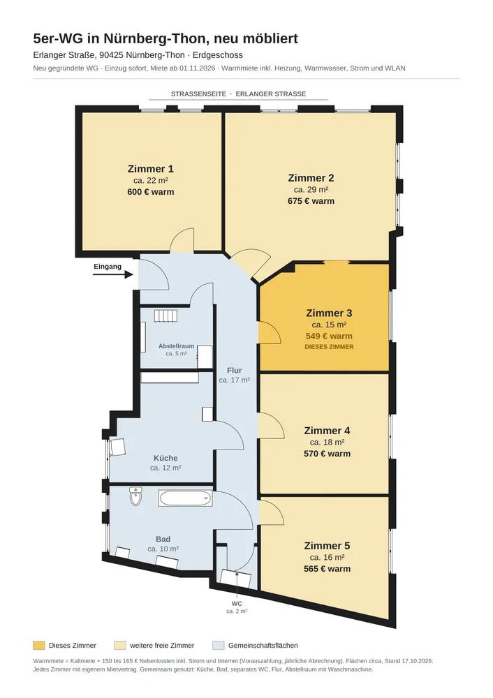 1 Zimmer Wohnung mit 16 m² in Nürnberg – Bild 10