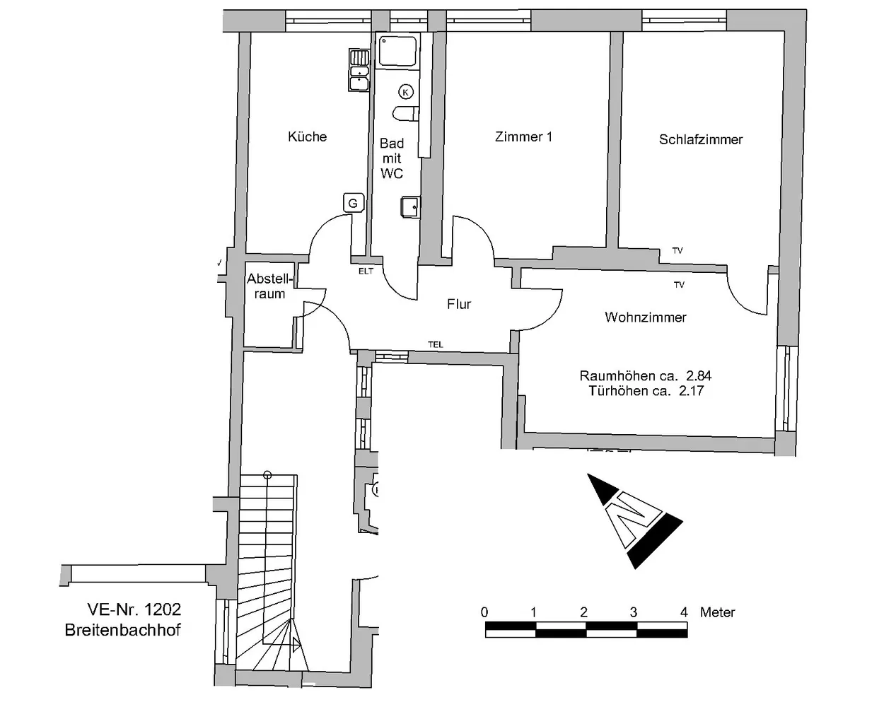 3 Zimmer Wohnung mit 70 m² in Bremen – Bild 2