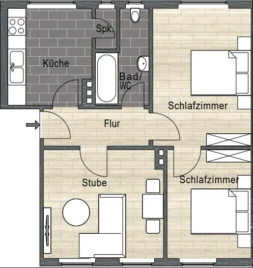3 Zimmer Wohnung mit 60 m² in Northeim – Bild 10