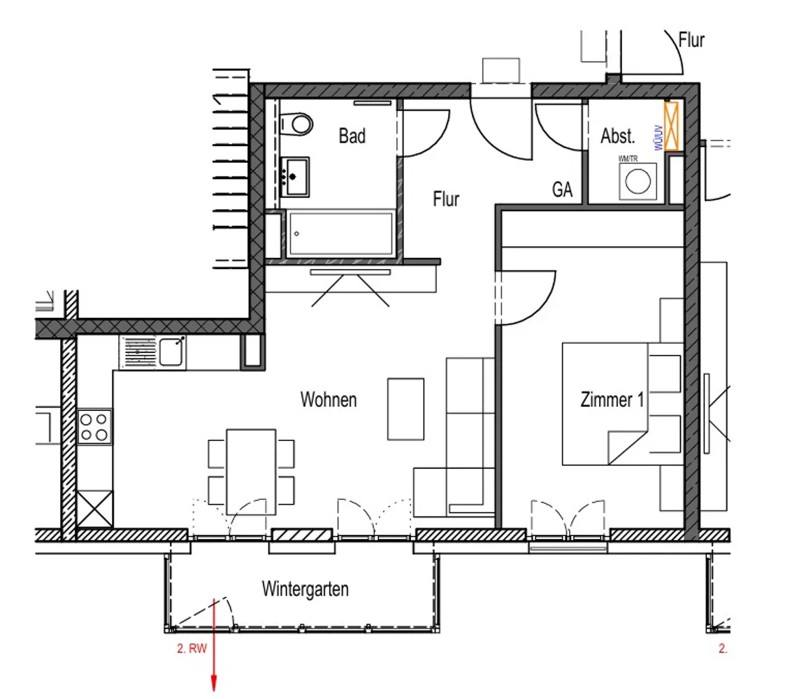 2 Zimmer Wohnung mit 59 m² in Wiesbaden – Bild 5