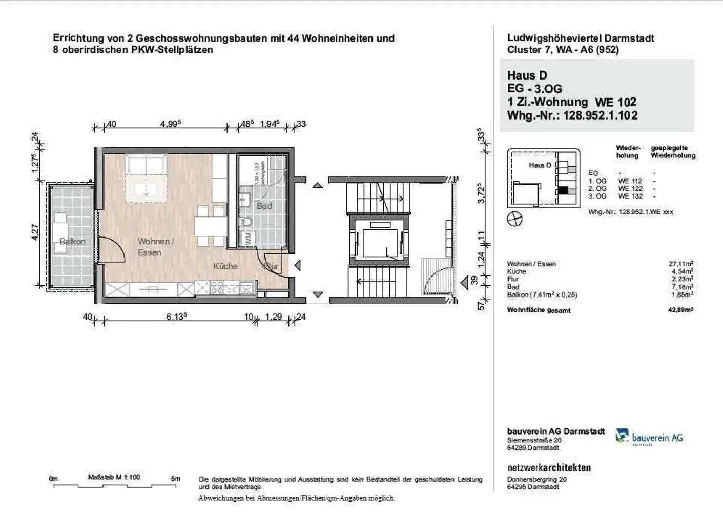 1 Zimmer Wohnung mit 43 m² in Darmstadt – Bild 10