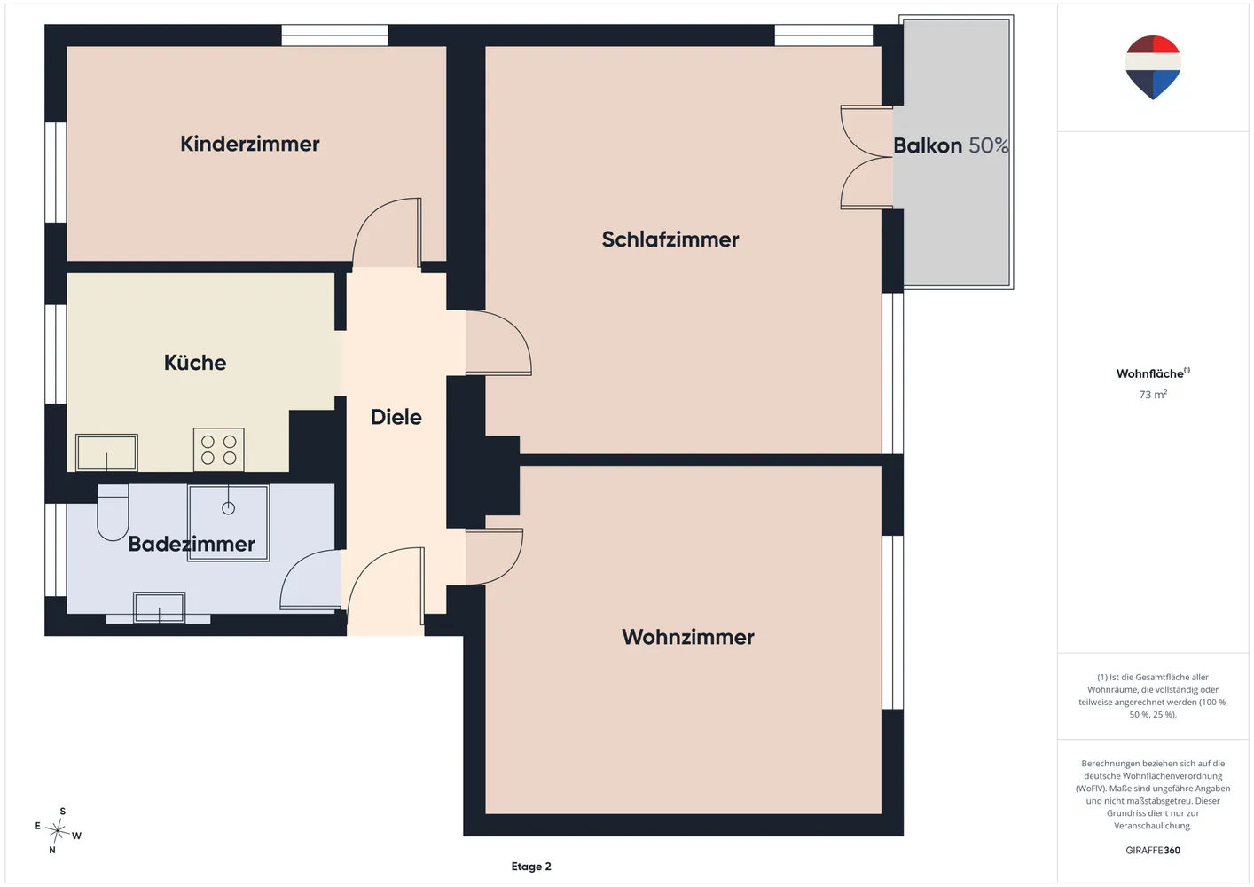 3 room apartment with 73 m² in Fellbach – Photo 8