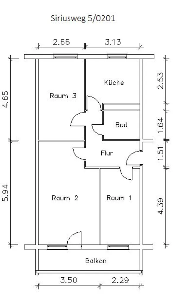 3 Zimmer Wohnung mit 64 m² in Leipzig – Bild 3