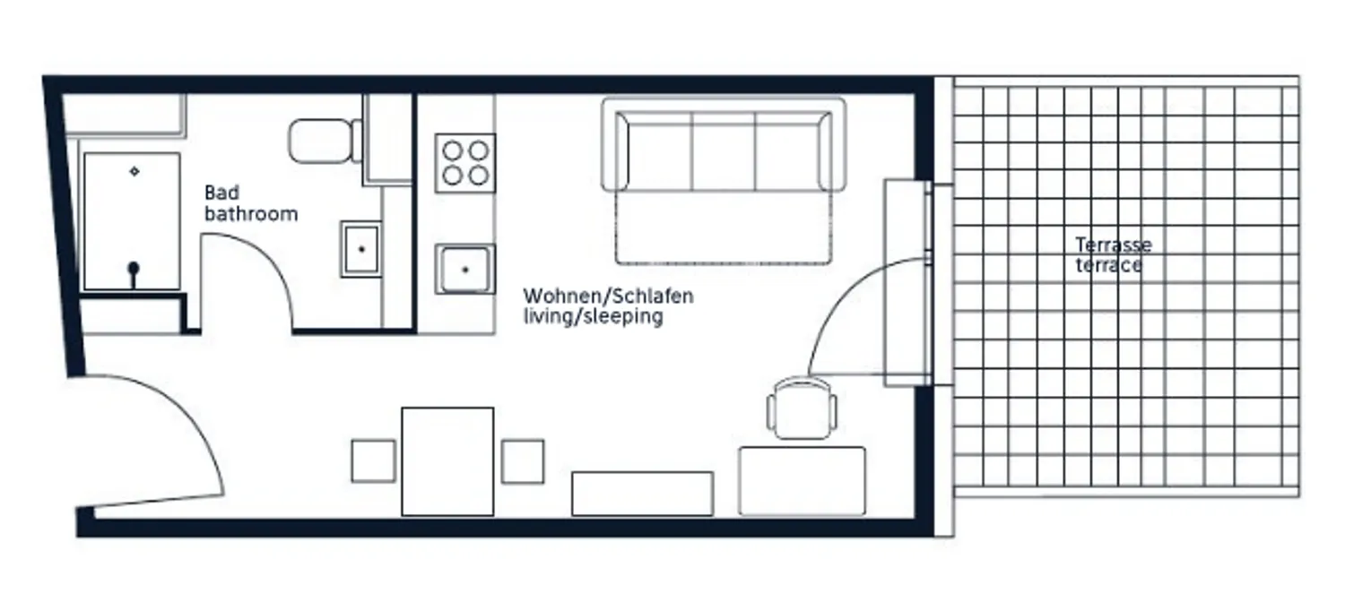 1 Zimmer Wohnung mit 27 m² in Berlin – Bild 2