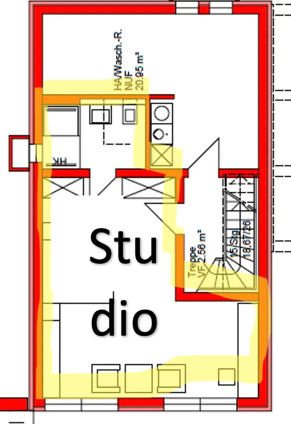 Studio mit 36 m² in Weilheim in Oberbayern – Bild 6