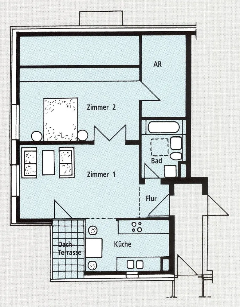 2 Zimmer Wohnung mit 61 m² in Werder (Havel) – Bild 3