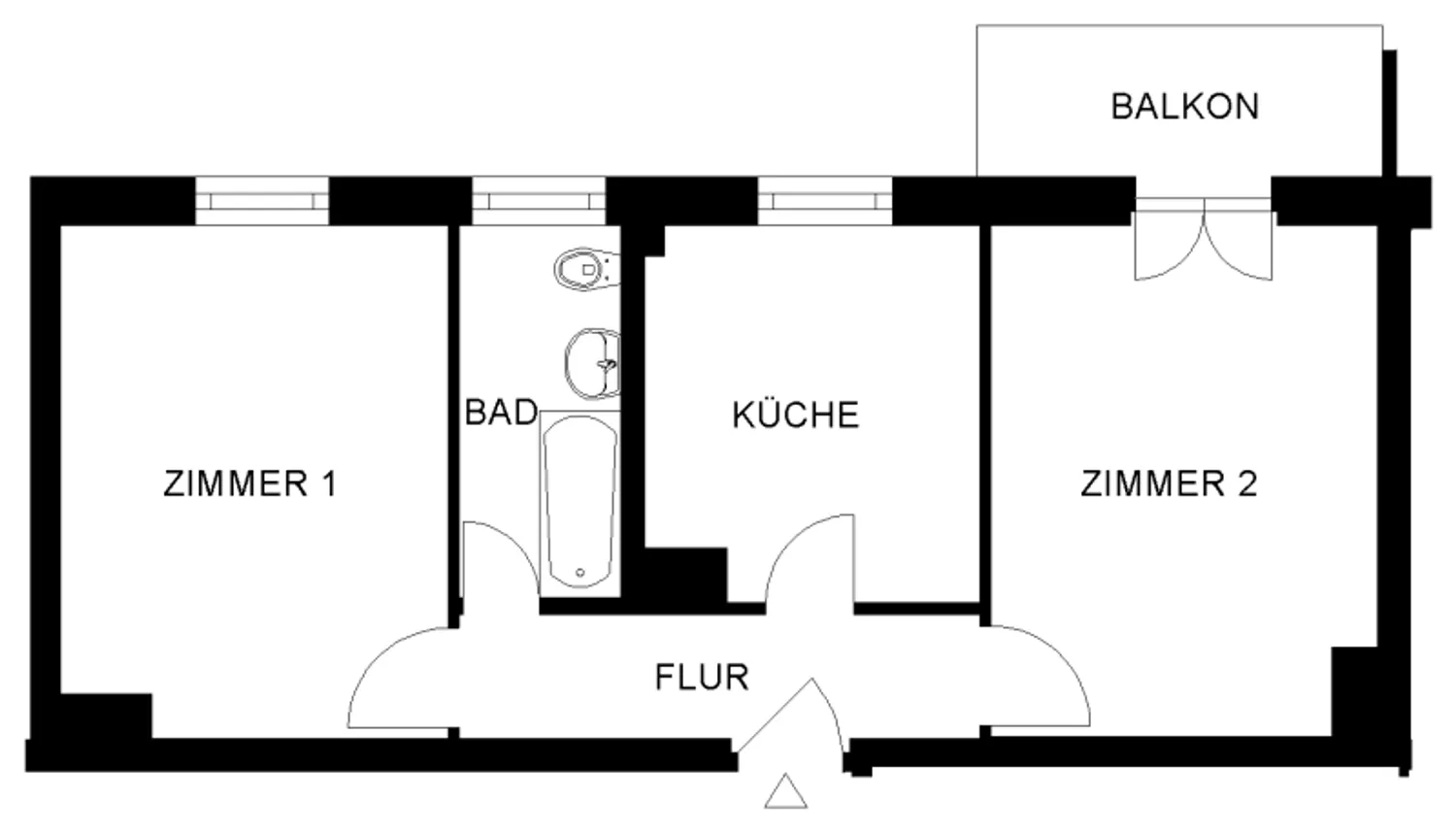 2 Zimmer Wohnung mit 48 m² in Nürnberg – Bild 2