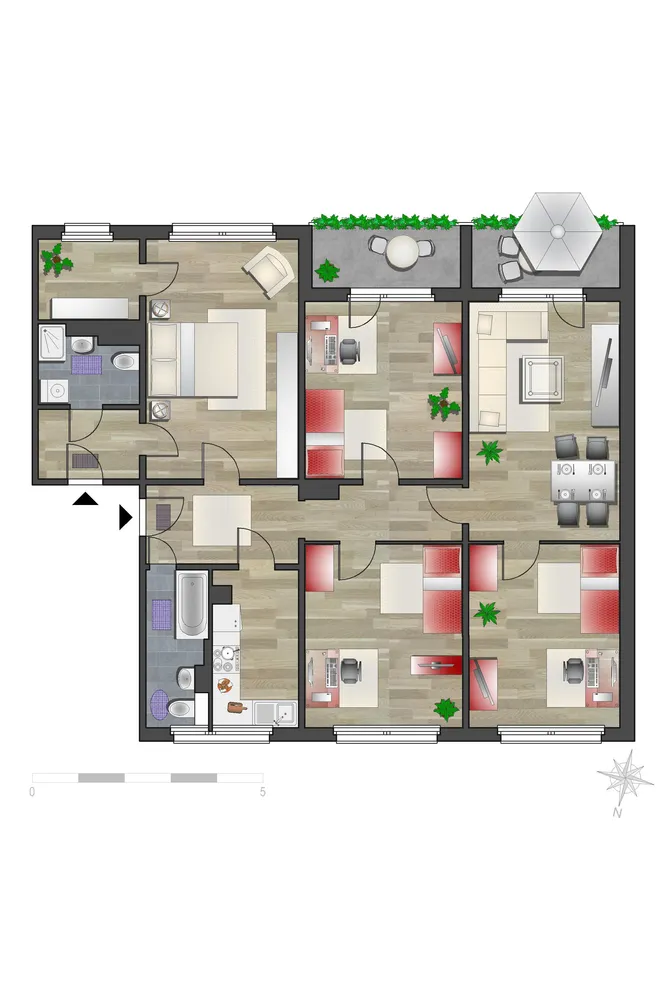 5 room apartment with 116 m² in Chemnitz – Photo 5