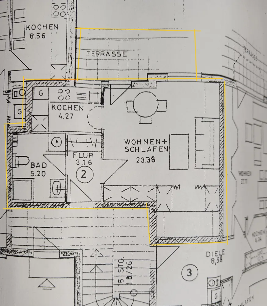 1 room apartment with 35 m² in Oldenburg – Photo 2