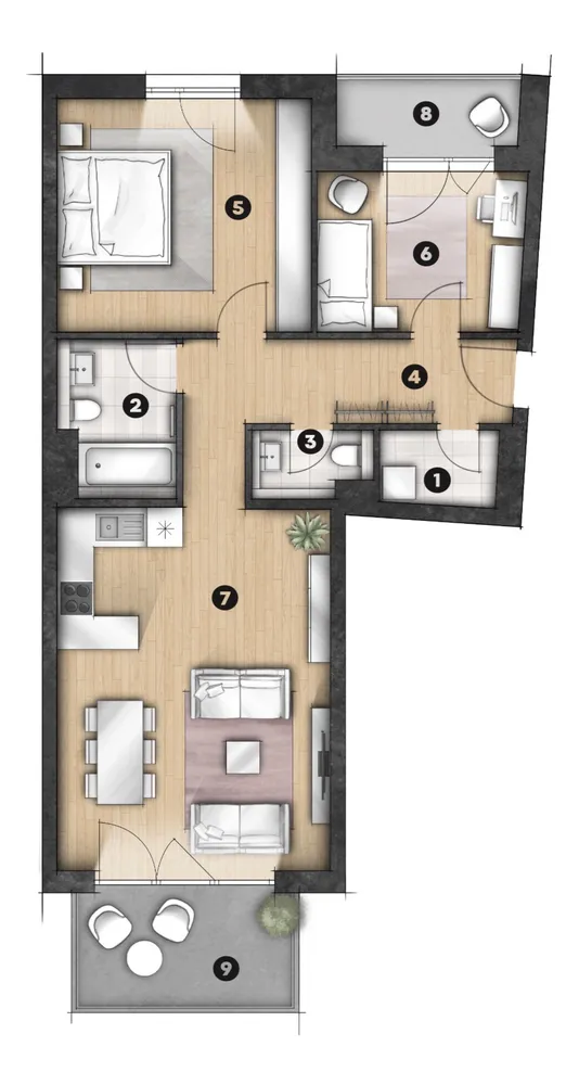 3 Zimmer Wohnung mit 86 m² in Lübeck – Bild 9