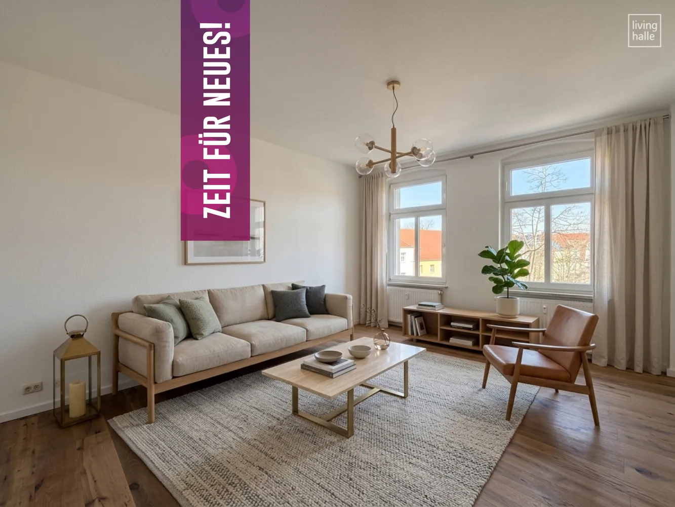 2 Zimmer Wohnung mit 65 m² in Halle (Saale) – Bild 1