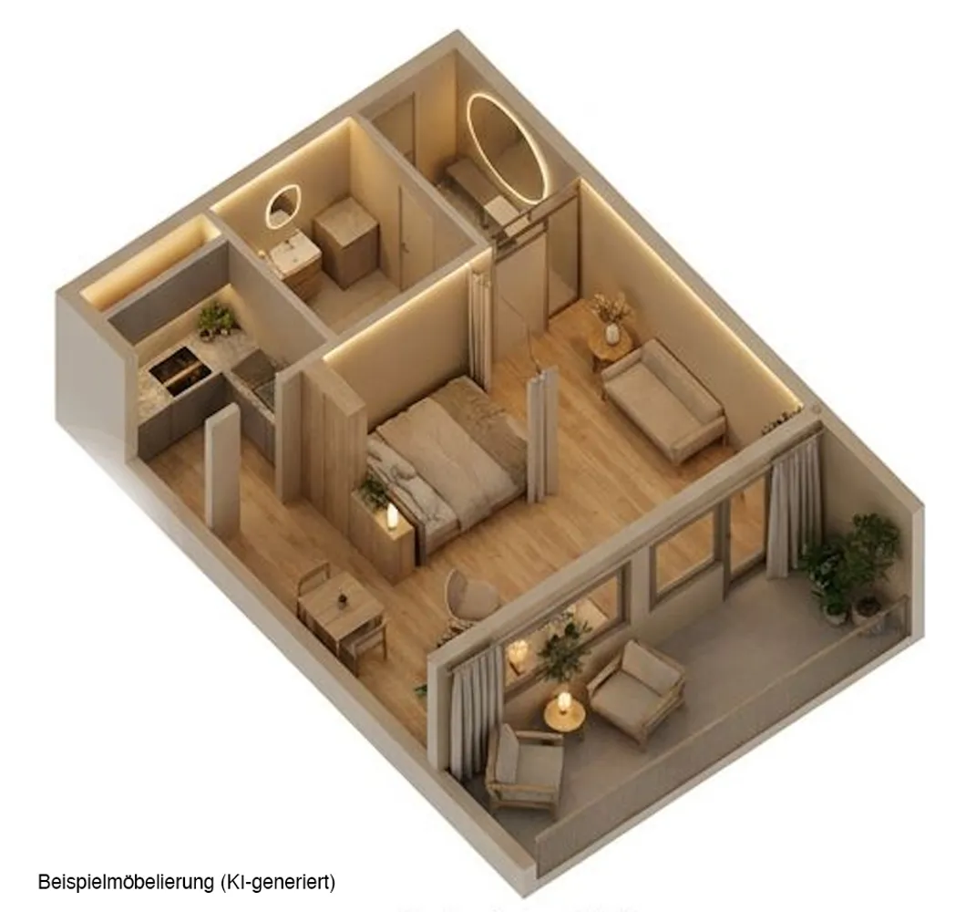 1 Zimmer Wohnung mit 42 m² in Karlsruhe – Bild 4