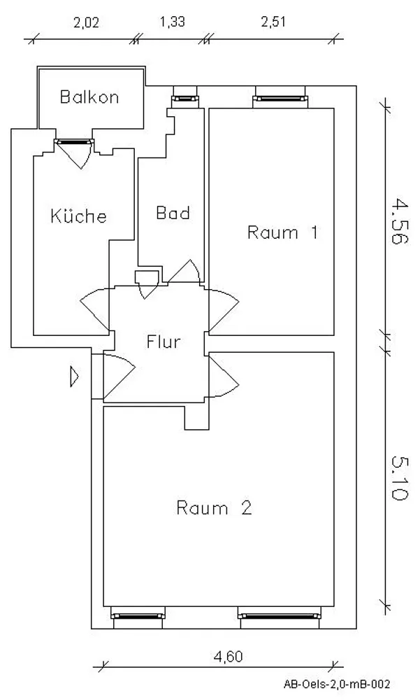 2 Zimmer Wohnung mit 49 m² in Leipzig – Bild 2