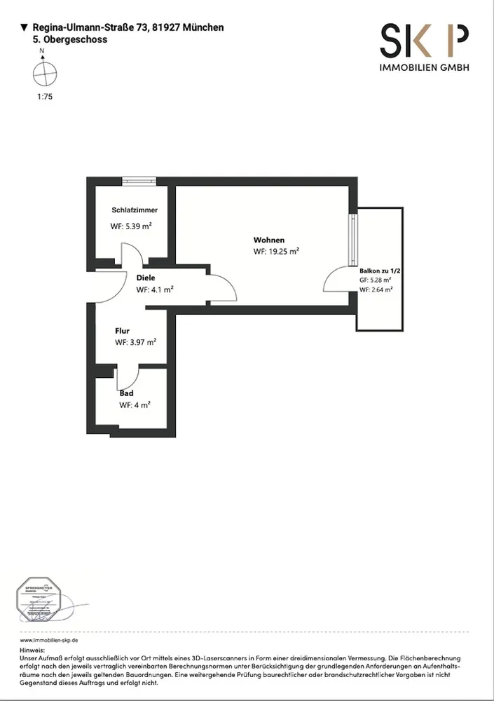 2 Zimmer Wohnung mit 42 m² in München – Bild 9