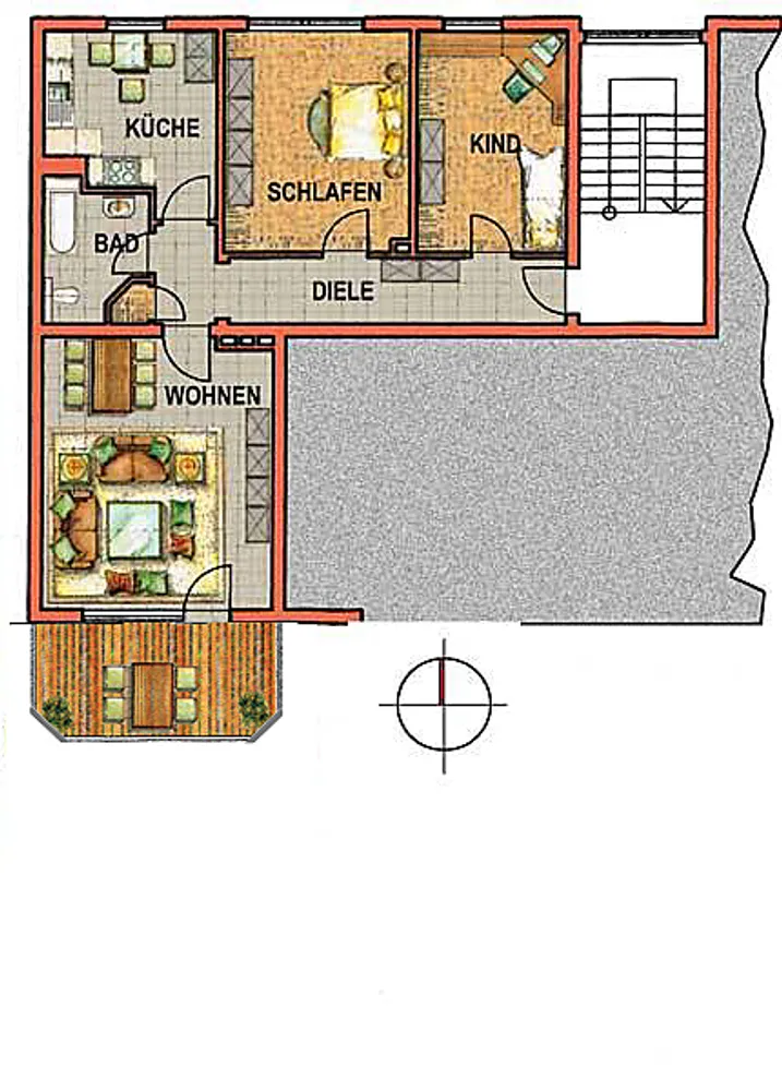 3 Zimmer Wohnung mit 78 m² in Wuppertal – Bild 3