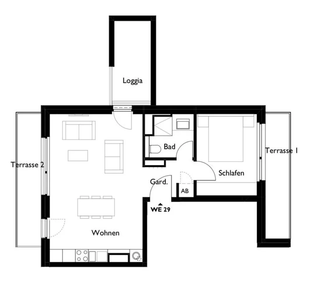 2 Zimmer Wohnung mit 58 m² in Berlin – Bild 1