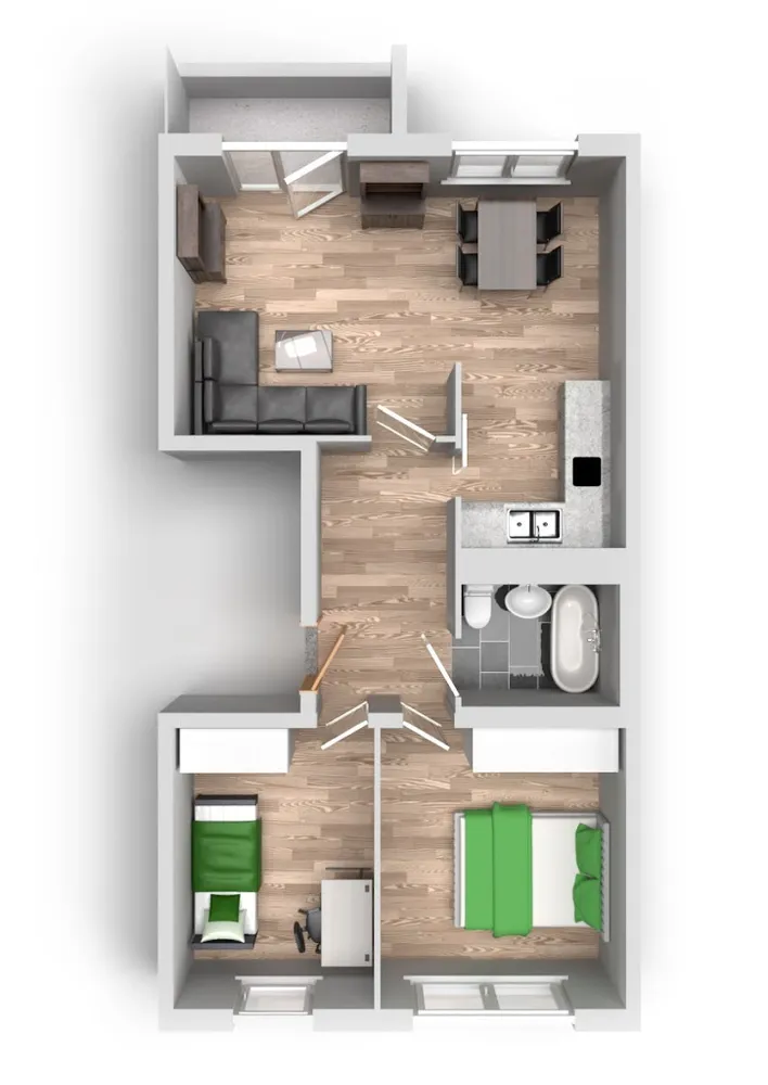 3 Zimmer Wohnung mit 57 m² in Halle (Saale) – Bild 10