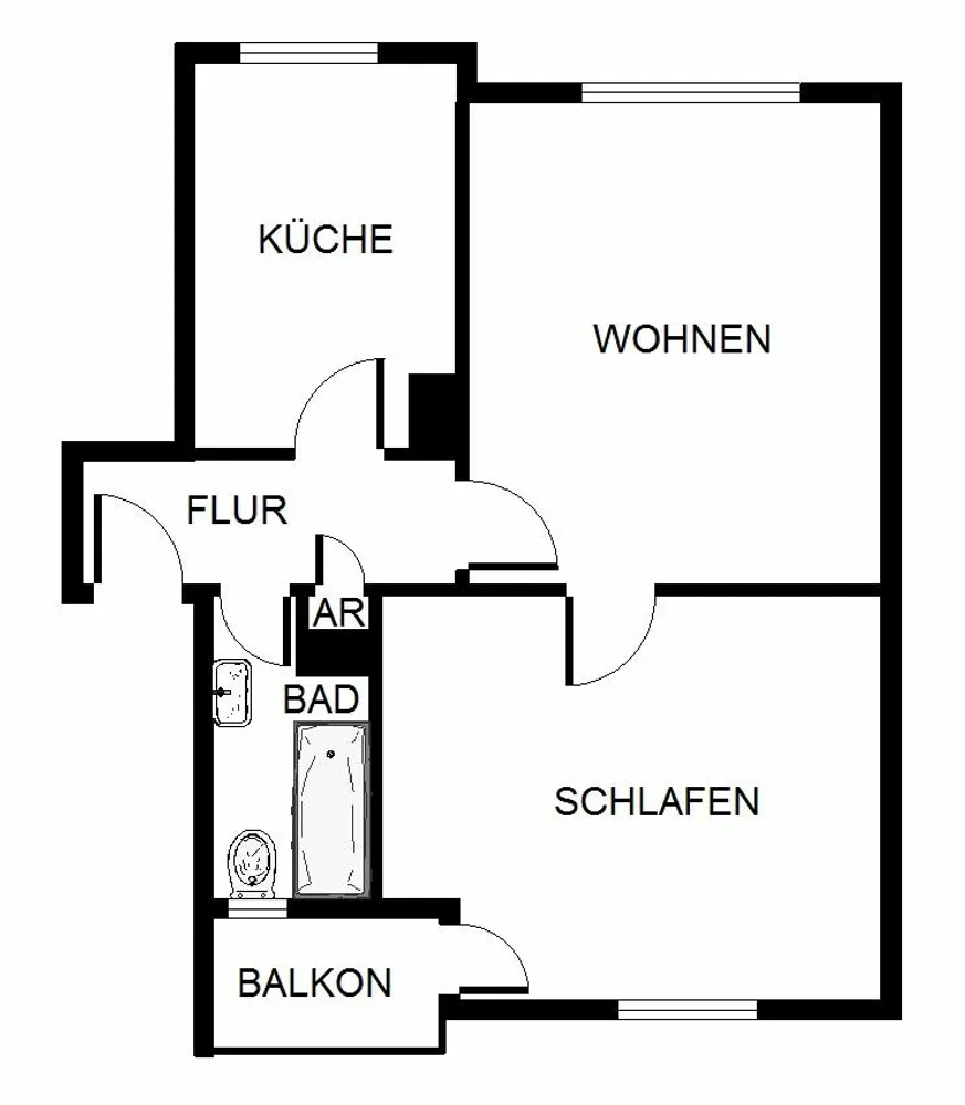 2 Zimmer Wohnung mit 54 m² in Mannheim – Bild 3