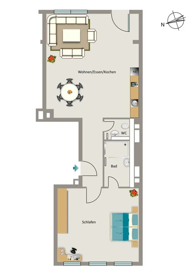 3 Zimmer Wohnung mit 63 m² in Essen – Bild 5