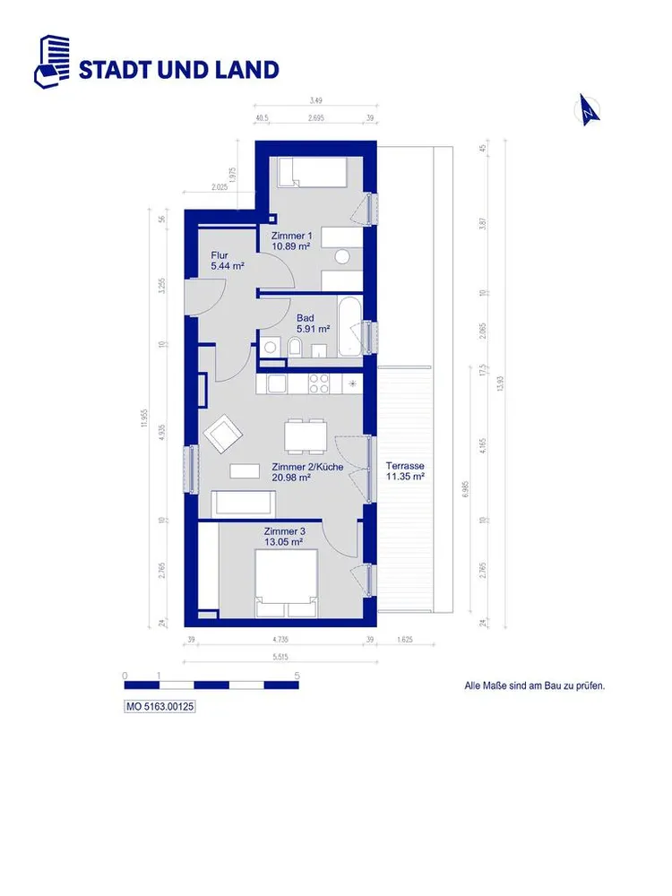 3 room apartment with 58 m² in Berlin – Photo 8
