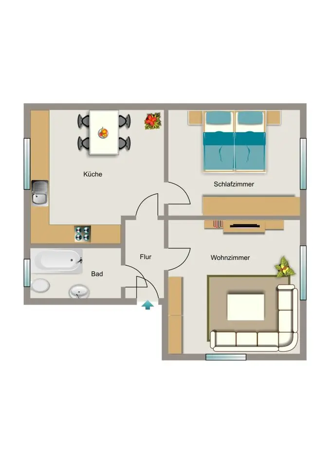 4 Zimmer Wohnung mit 62 m² in Bochum – Bild 5