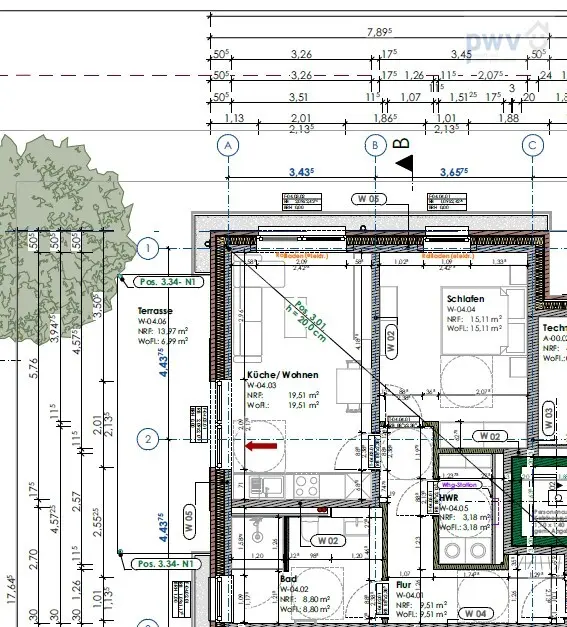 2 Zimmer Wohnung mit 66 m² in Aurich – Bild 8