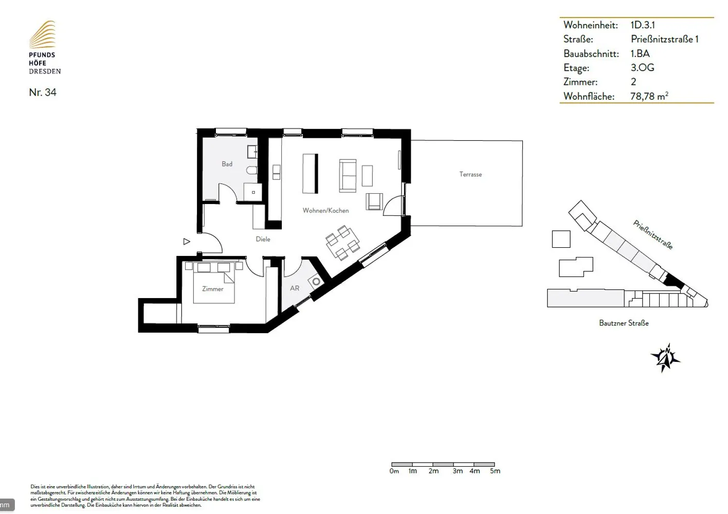 2 Zimmer Wohnung mit 77 m² in Dresden – Bild 6