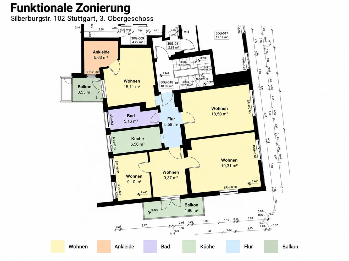 4 Zimmer Wohnung mit 99 m² in Stuttgart – Bild 2
