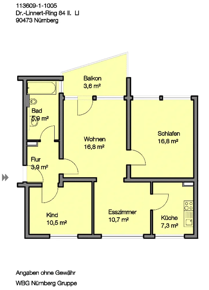 3 Zimmer Wohnung mit 74 m² in Nürnberg – Bild 10