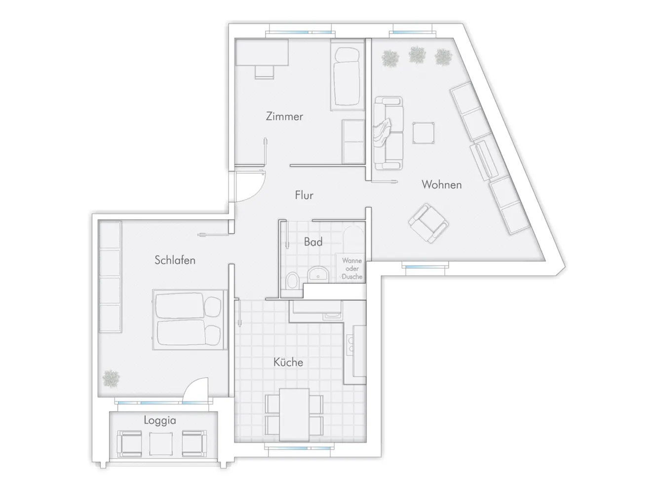3 Zimmer Wohnung mit 75 m² in Rostock – Bild 12