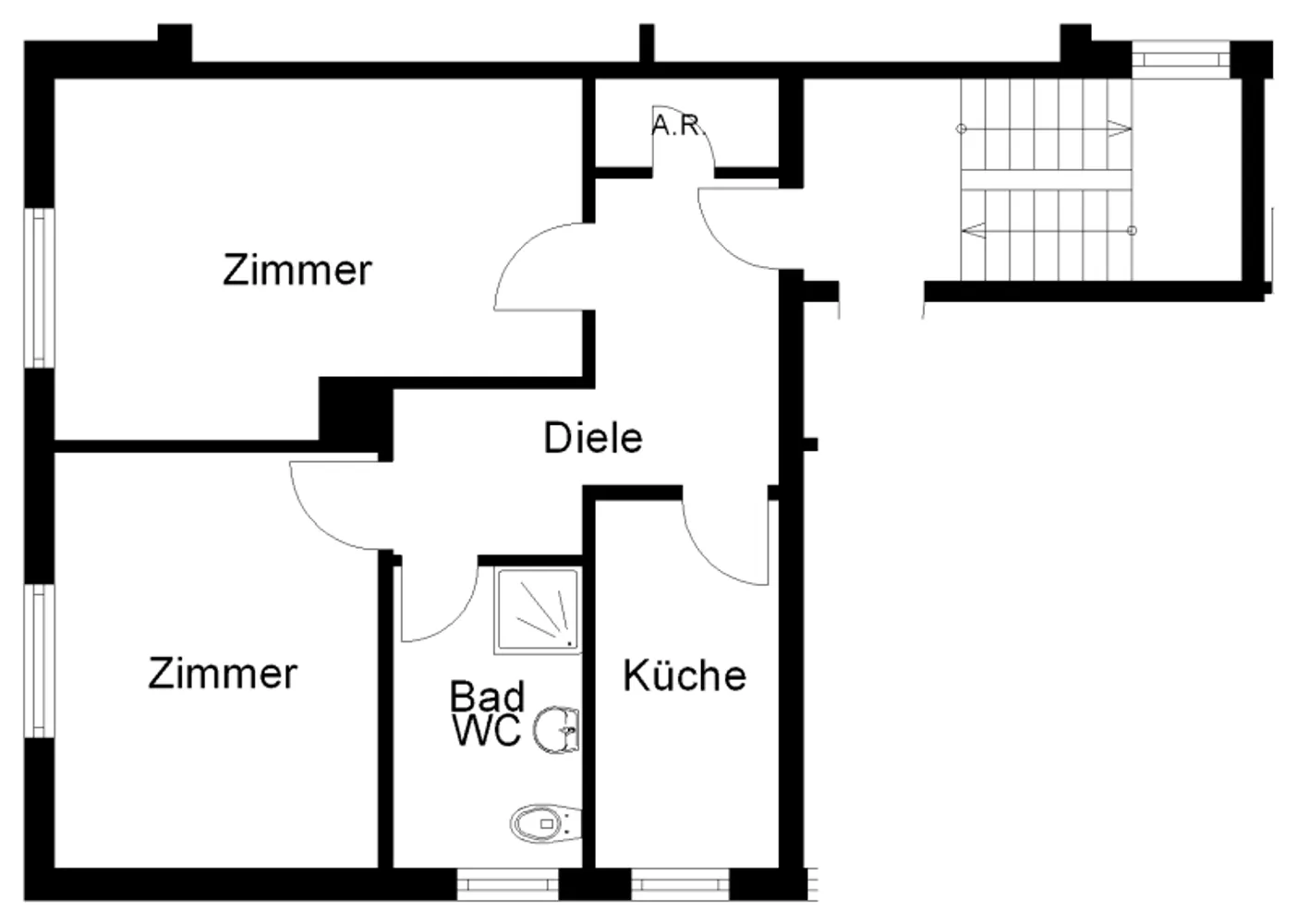 2 Zimmer Wohnung mit 60 m² in Osnabrück – Bild 2
