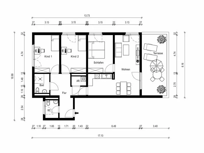 4 Zimmer Wohnung mit 116 m² in Bochum – Bild 2