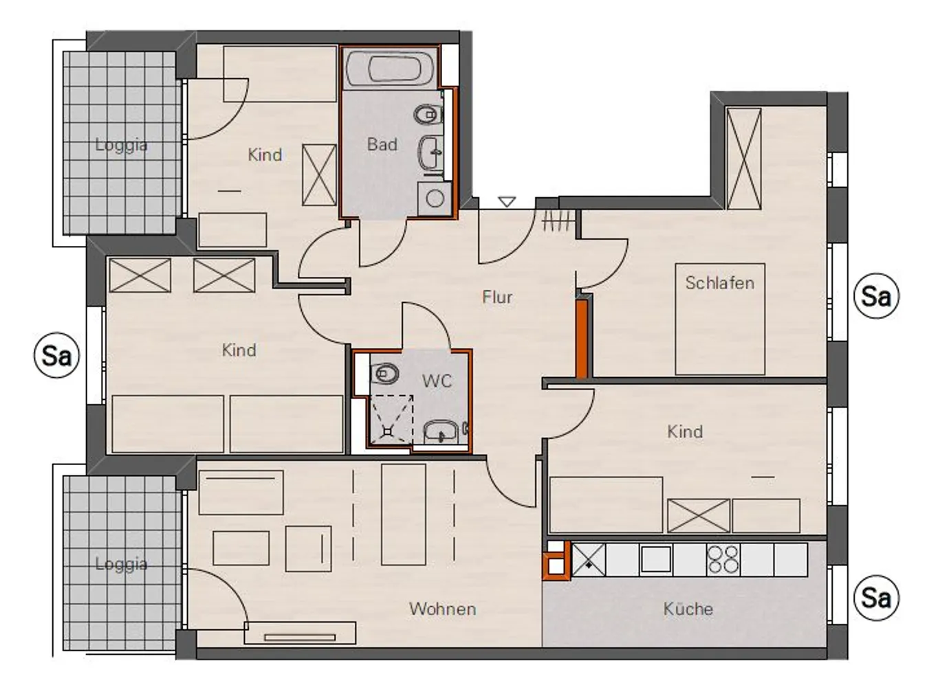 5 Zimmer Wohnung mit 113 m² in Nürnberg – Bild 3