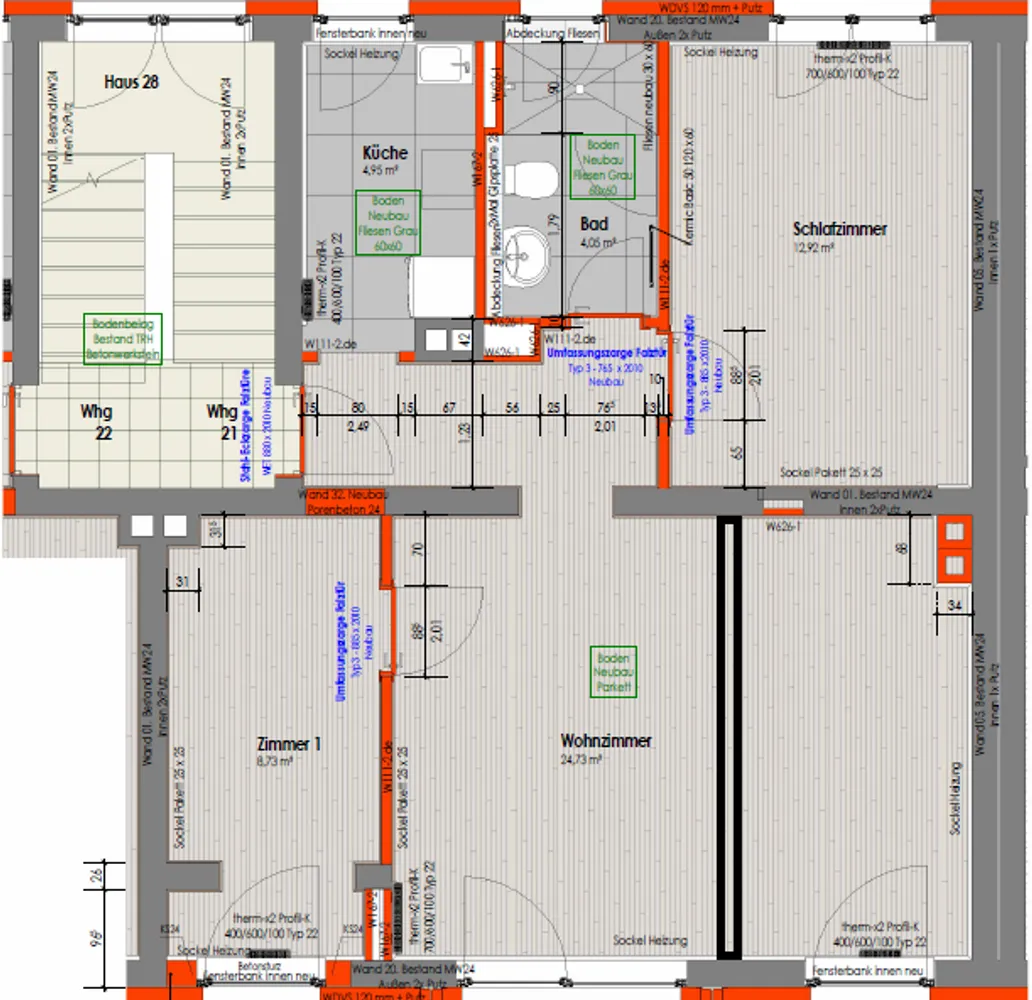 4 Zimmer Wohnung mit 61 m² in Frankfurt am Main – Bild 4
