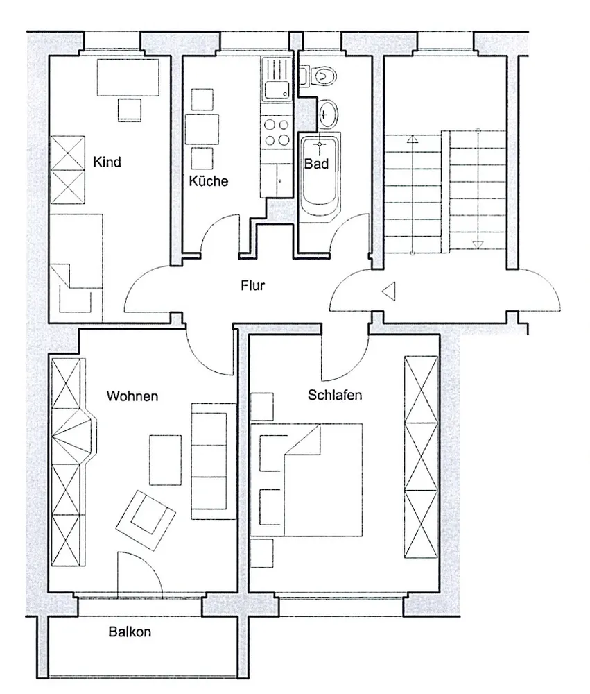 3 Zimmer Wohnung mit 59 m² in Naumburg (Saale) – Bild 5