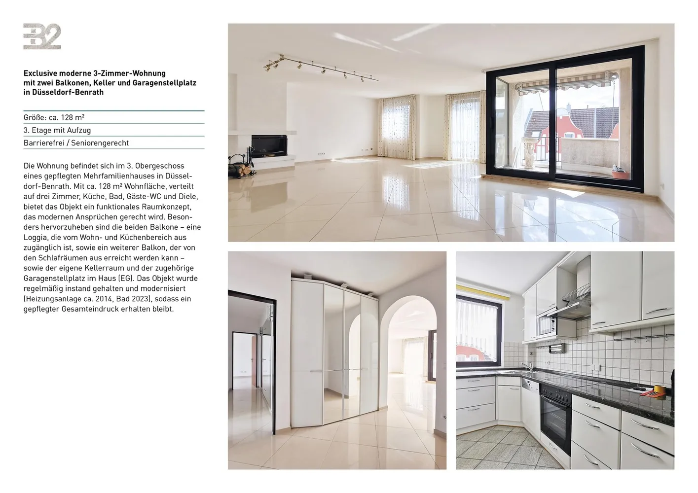 3 Zimmer Wohnung mit 128 m² in Düsseldorf – Bild 3