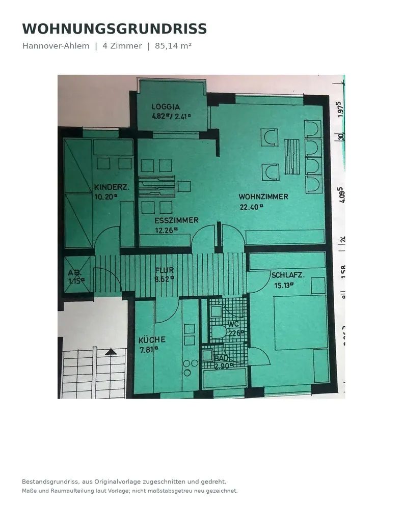 4 room apartment with 85 m² in Hanover – Photo 10