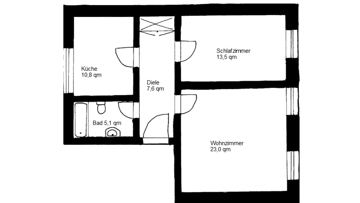 2 Zimmer Wohnung mit 60 m² in Wuppertal – Bild 6