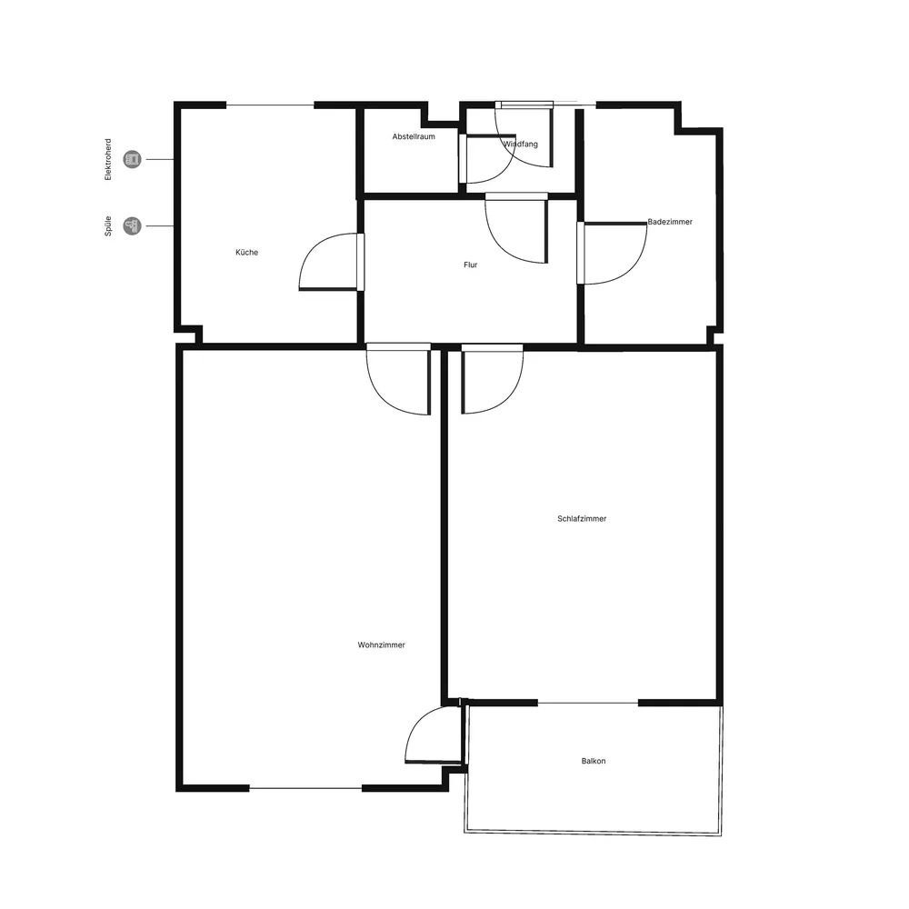 3 Zimmer Wohnung mit 56 m² in Bremen – Bild 1