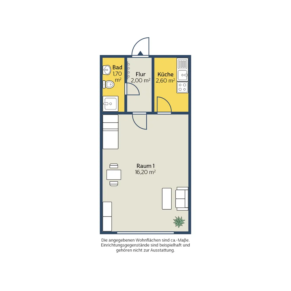 1 Zimmer Wohnung mit 23 m² in Leipzig – Bild 5