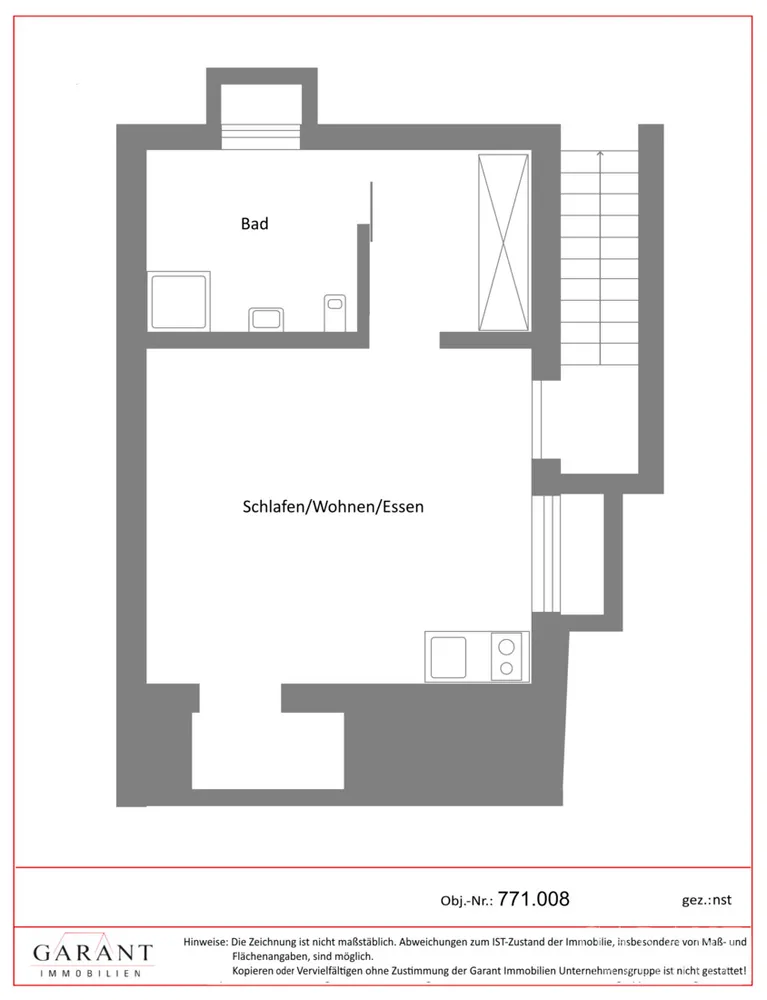 1 Zimmer Wohnung mit 30 m² in Ulm – Bild 3
