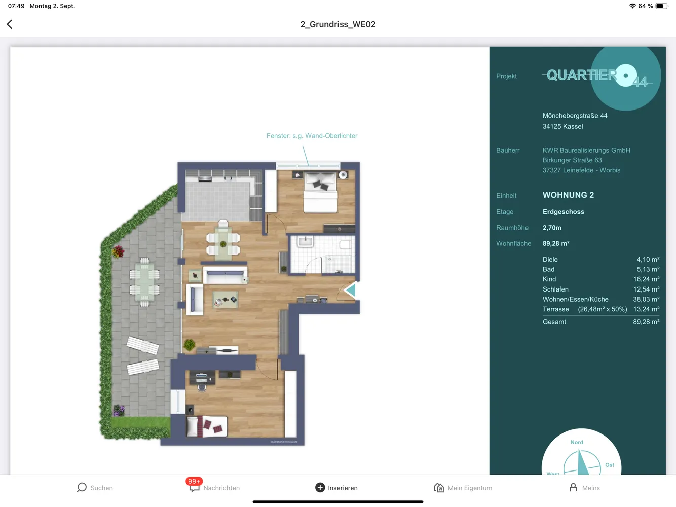 3 Zimmer Wohnung mit 90 m² in Kassel – Bild 11