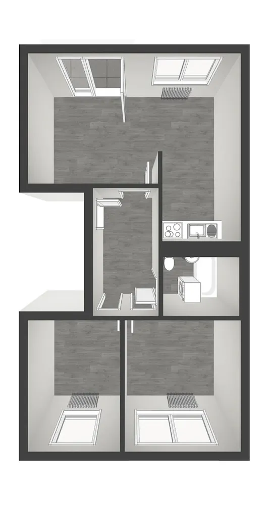 3 Zimmer Wohnung mit 57 m² in Halle (Saale) – Bild 8